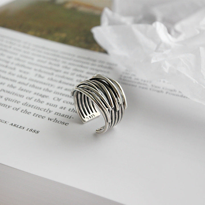 MARAIS | BAGUE AJUSTABLE EN ARGENT À COUCHES