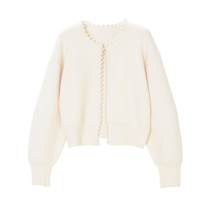 MARAIS | Cardigan Bordure Perles Manon