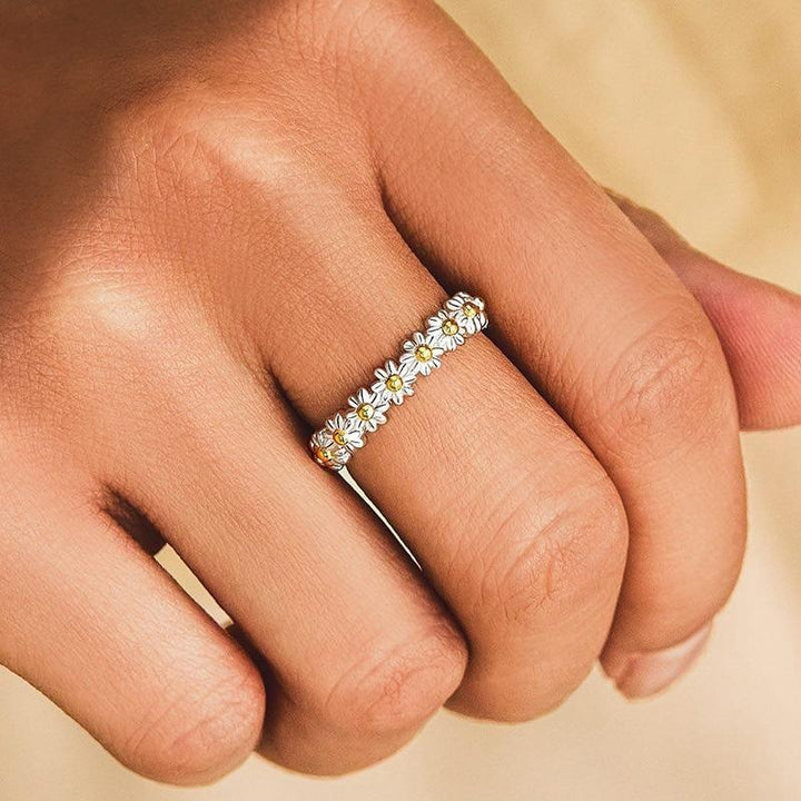 MARAIS | BAGUE RÉGLABLE EN ARGENT AVEC MARGUERITE