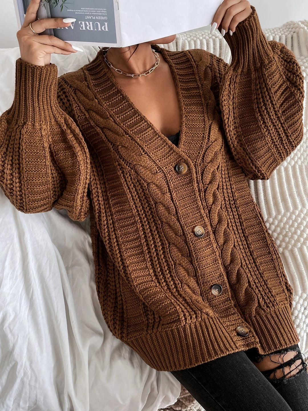 MARAIS | Cardigan Oversize Torsadé Pauline