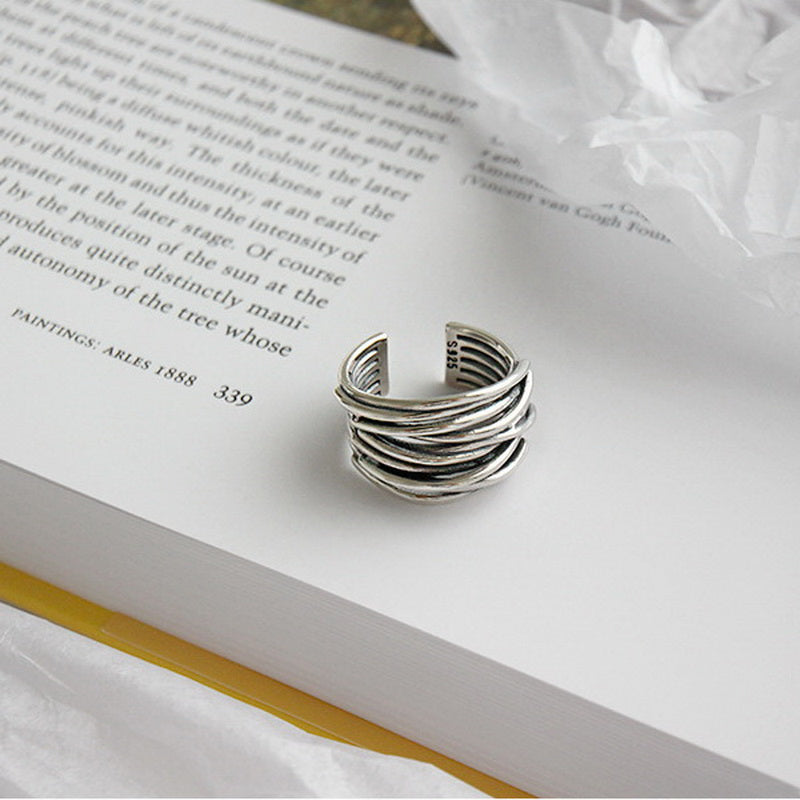 MARAIS | BAGUE AJUSTABLE EN ARGENT À COUCHES