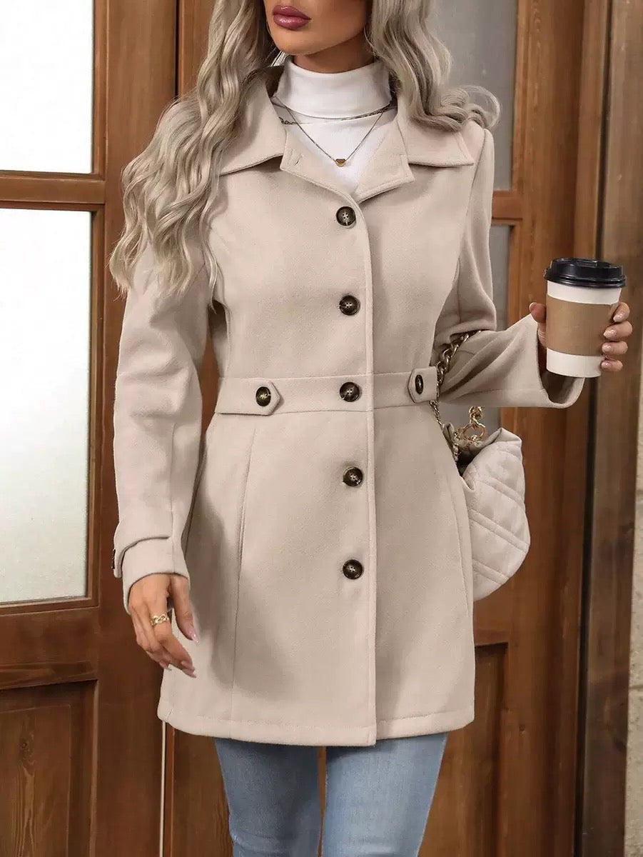 MARAIS | Manteau Ceinturé Élégant Christine