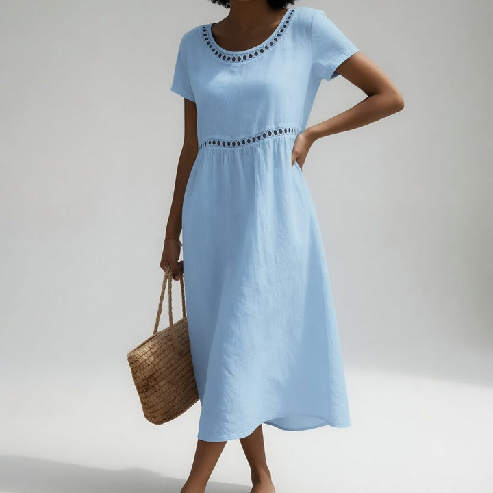 MARAIS | Robe Brodée Fluide Aveline