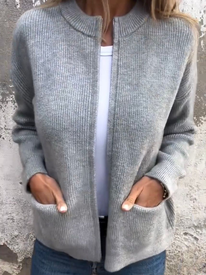 MARAIS | Cardigan Sans Col à Poches Marie