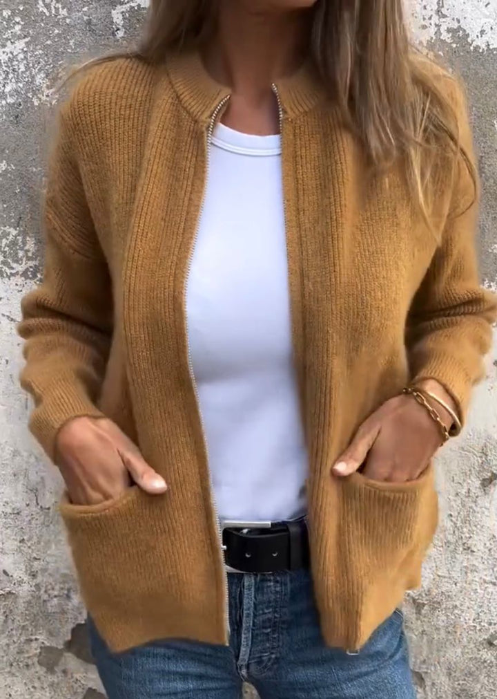 MARAIS | Cardigan Sans Col à Poches Marie