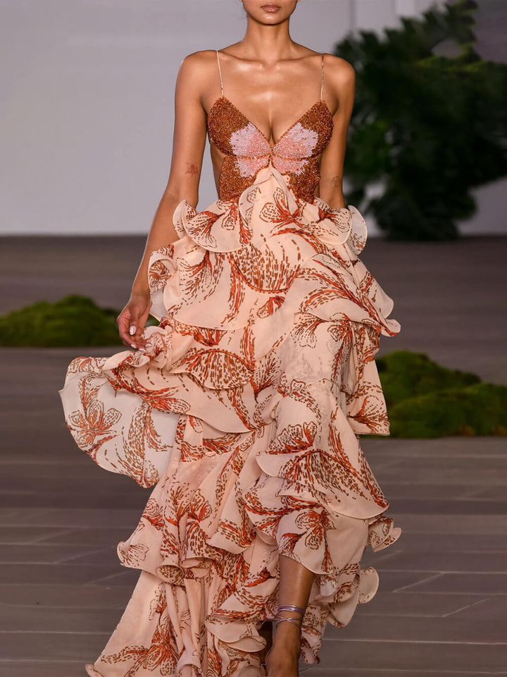 MARAIS | Robe Maxi Papillon Signature