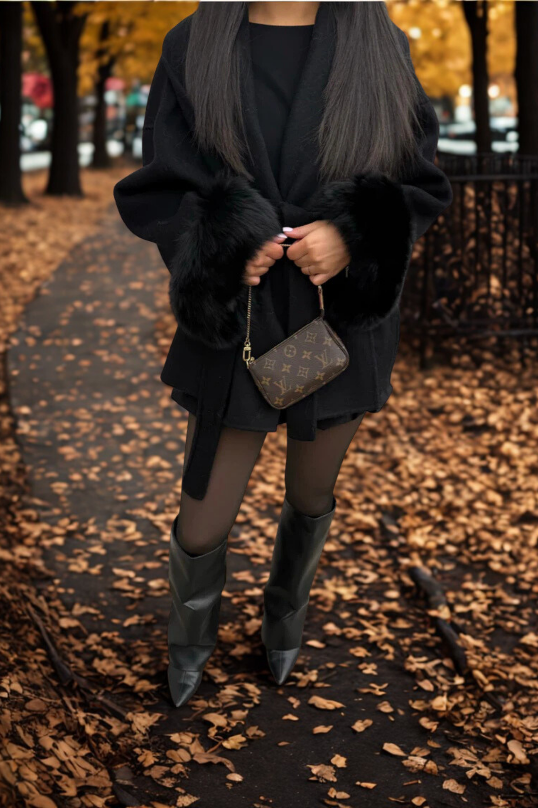 MARAIS | MANTEAU FOURRURE MANCHE