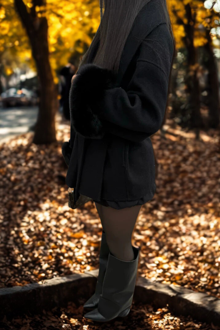 MARAIS | MANTEAU FOURRURE MANCHE