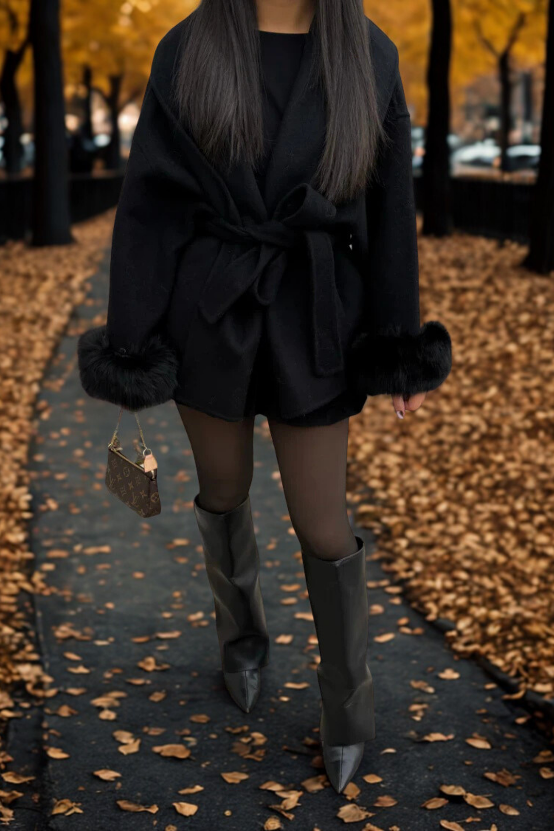 MARAIS | MANTEAU FOURRURE MANCHE