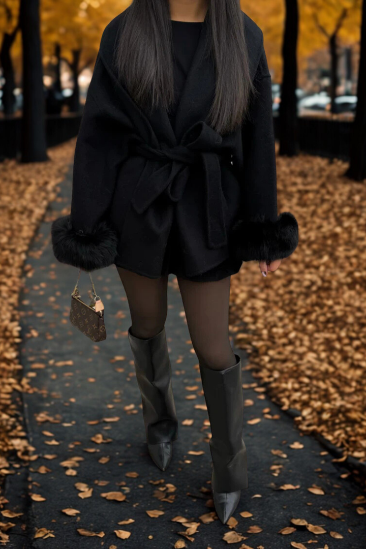 MARAIS | MANTEAU FOURRURE MANCHE