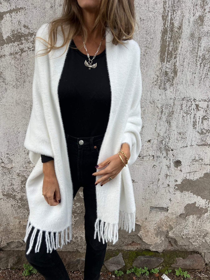 MARAIS | Cardigan Long à Franges Élina