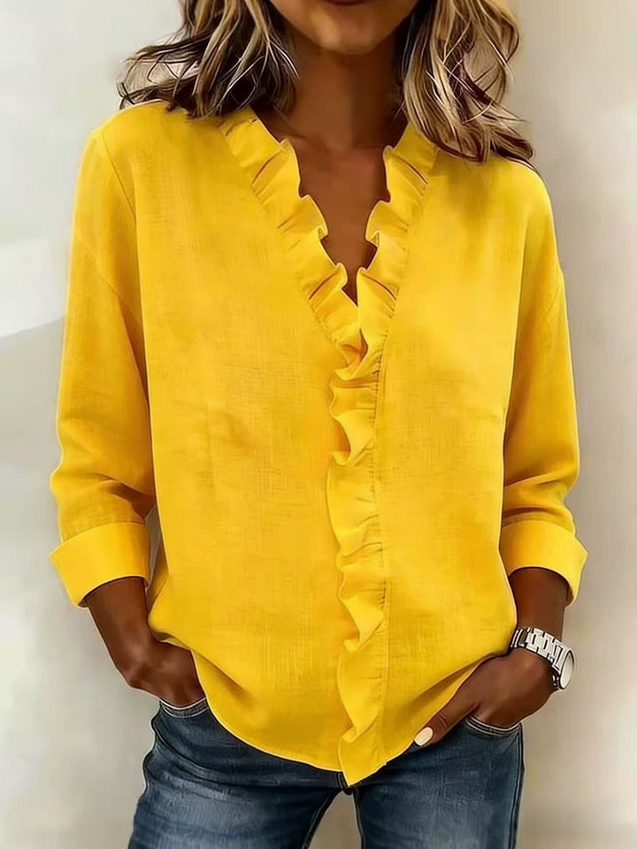 MARAIS  | Blouse Élégante Volants Claire