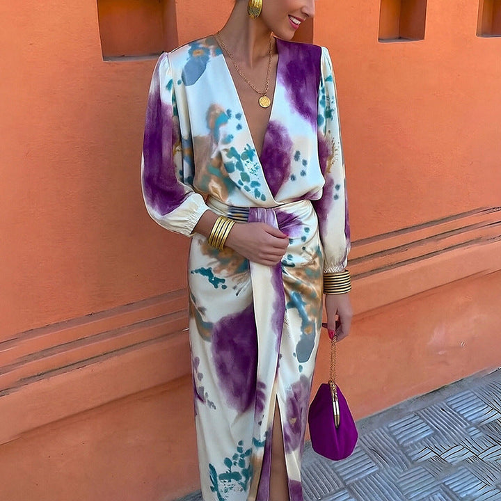 MARAIS  | Midi Élégant à Motifs Raffinés