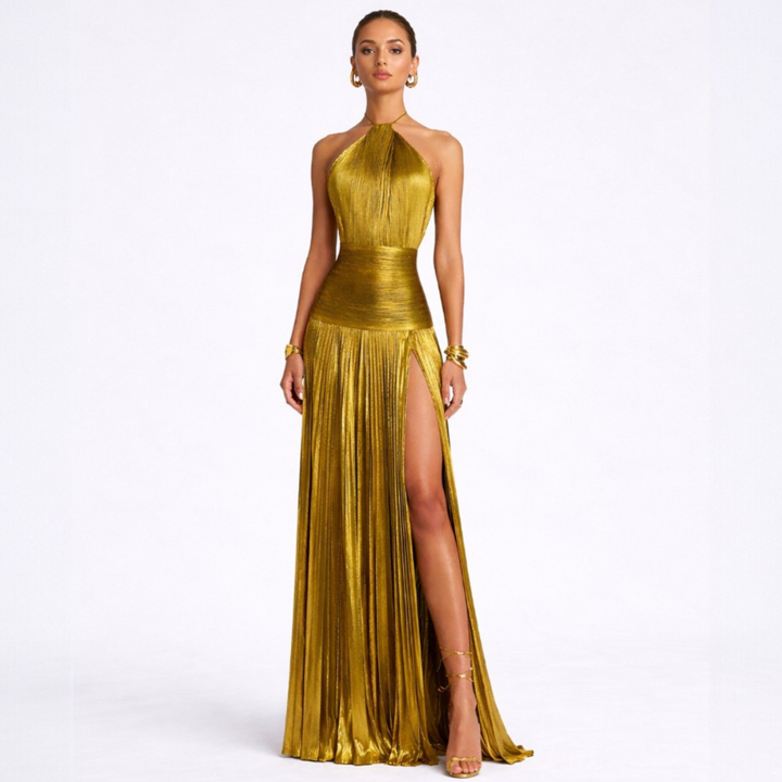 MARAIS | Robe Maxi Éclat Doré