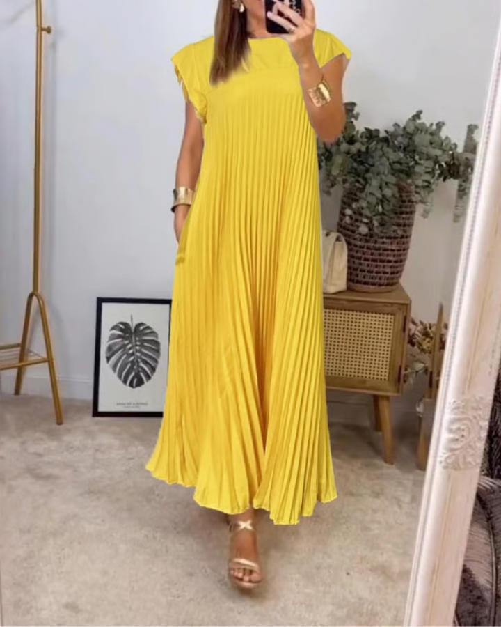 MARAIS | Robe Plissée Sans Manches
