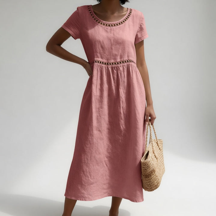 MARAIS | Robe Brodée Fluide Aveline