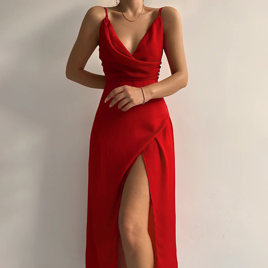 MARAIS | Robe Élégante Fendue Victoria