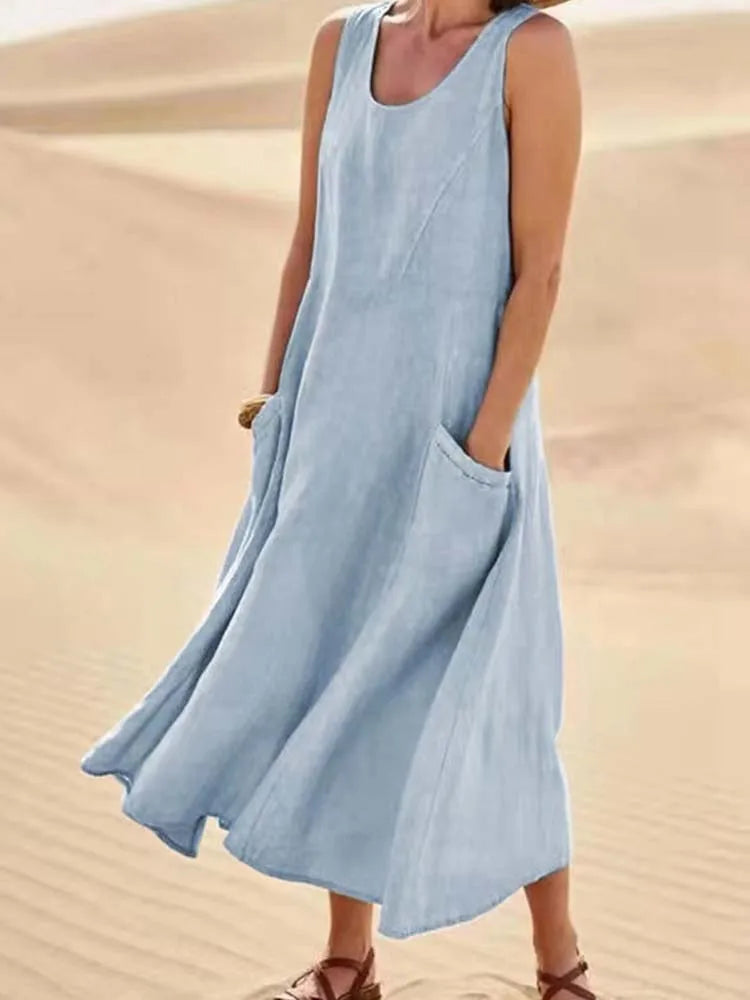 MARAIS | Robe Maxi Confort Naturel Chloé