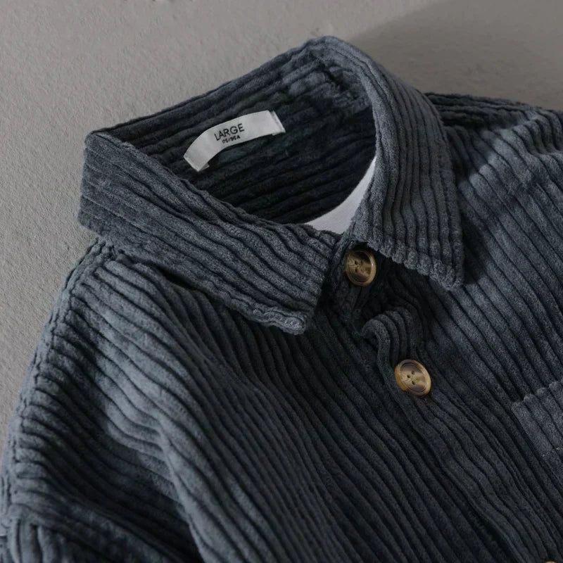MARAIS | CHEMISE EN VELOURS CÔTELÉ POUR HOMME