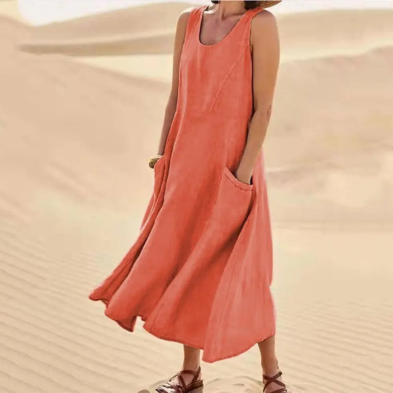 MARAIS | Robe Maxi Confort Naturel Chloé