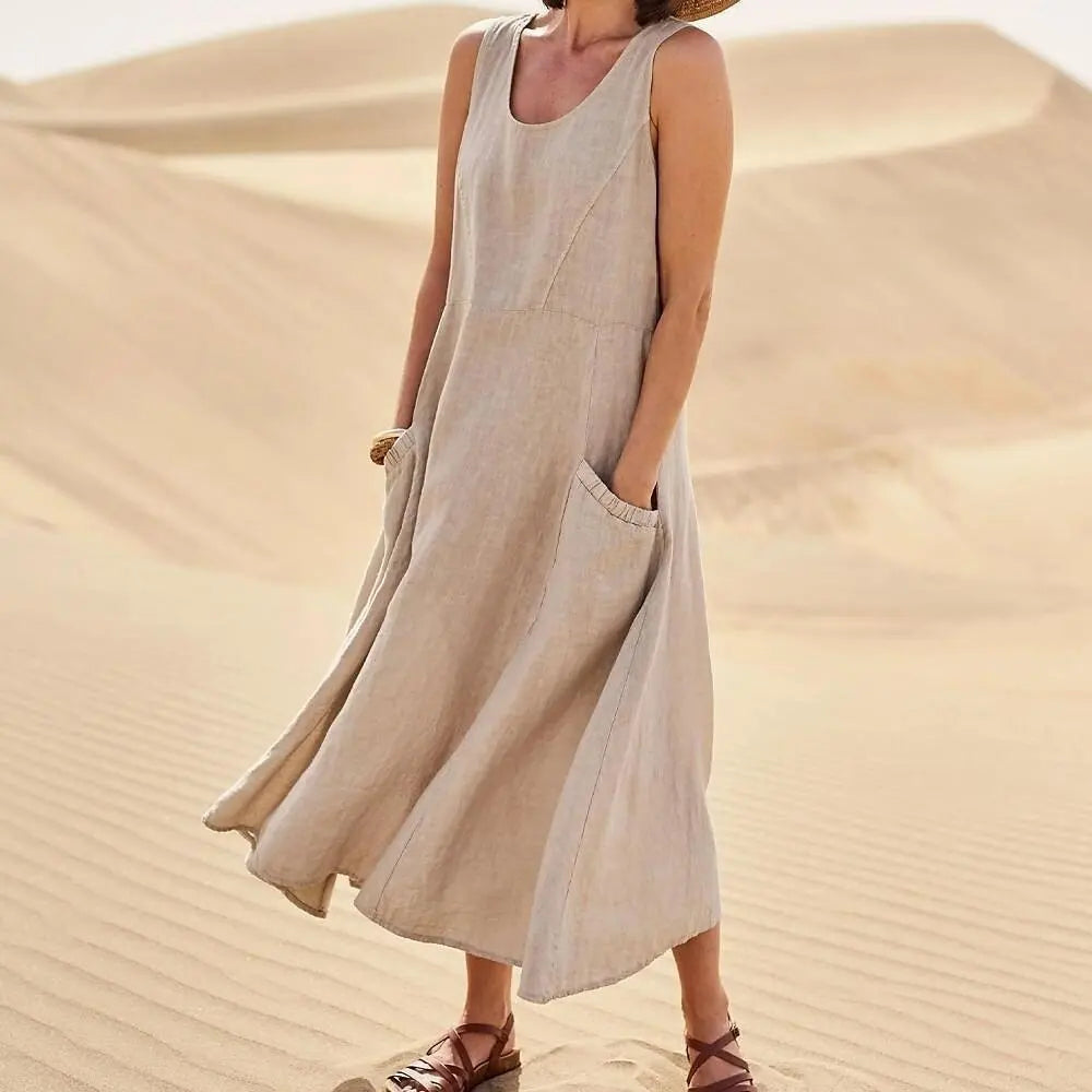 MARAIS | Robe Maxi Confort Naturel Chloé