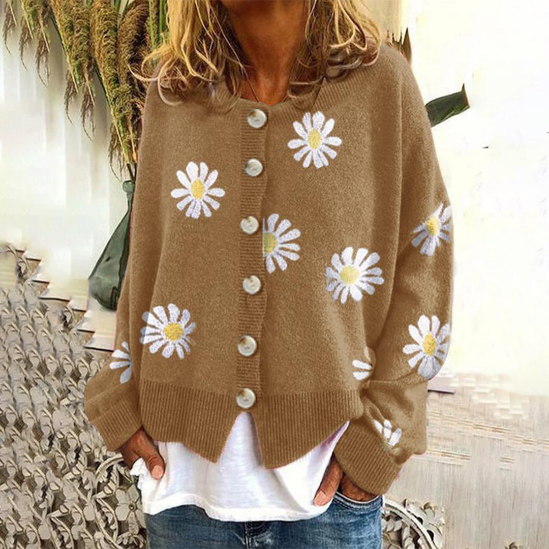 MARAIS | Cardigan Fleurs Marguerites Sandrine