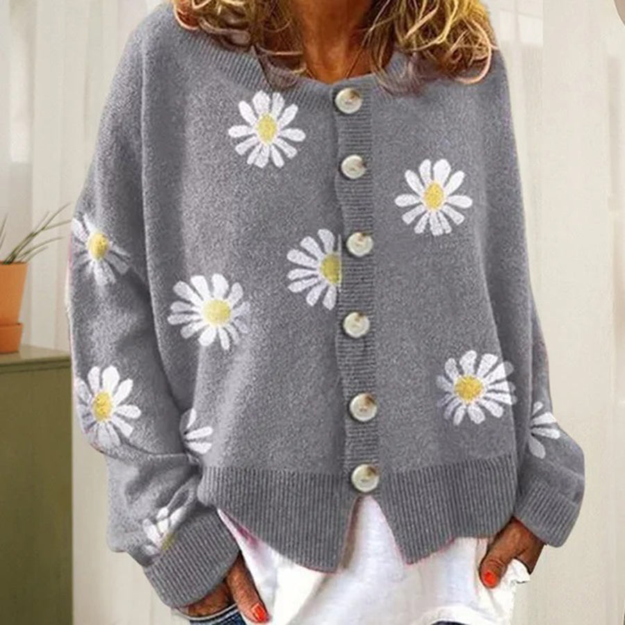 MARAIS | Cardigan Fleurs Marguerites Sandrine