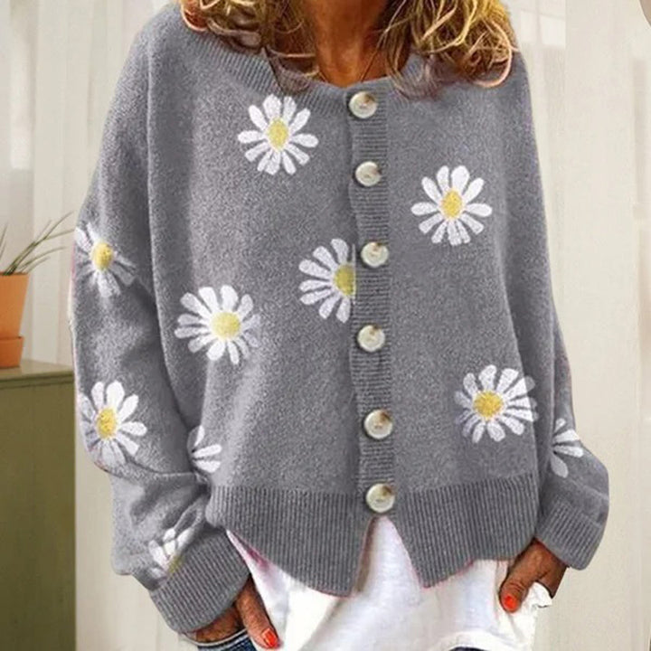 MARAIS | Cardigan Fleurs Marguerites Sandrine