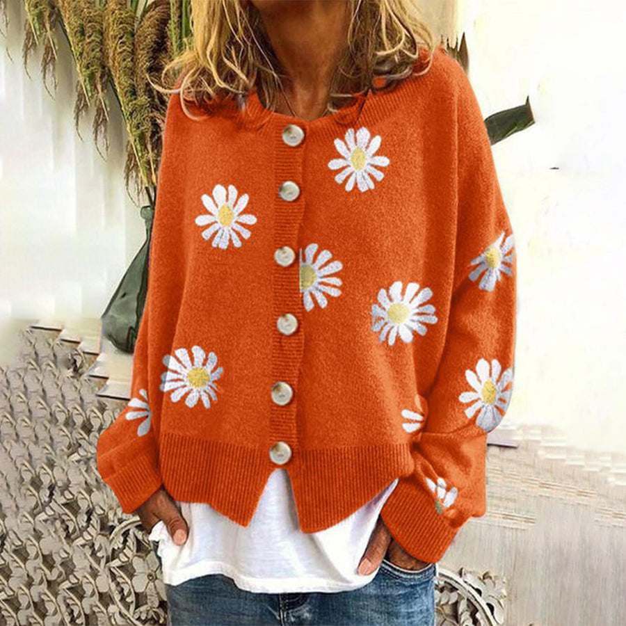 MARAIS | Cardigan Fleurs Marguerites Sandrine