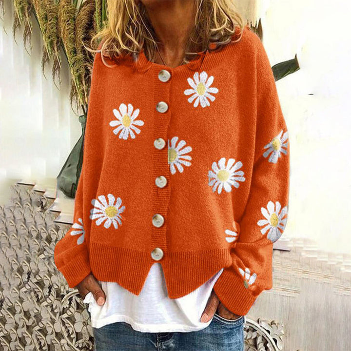 MARAIS | Cardigan Fleurs Marguerites Sandrine