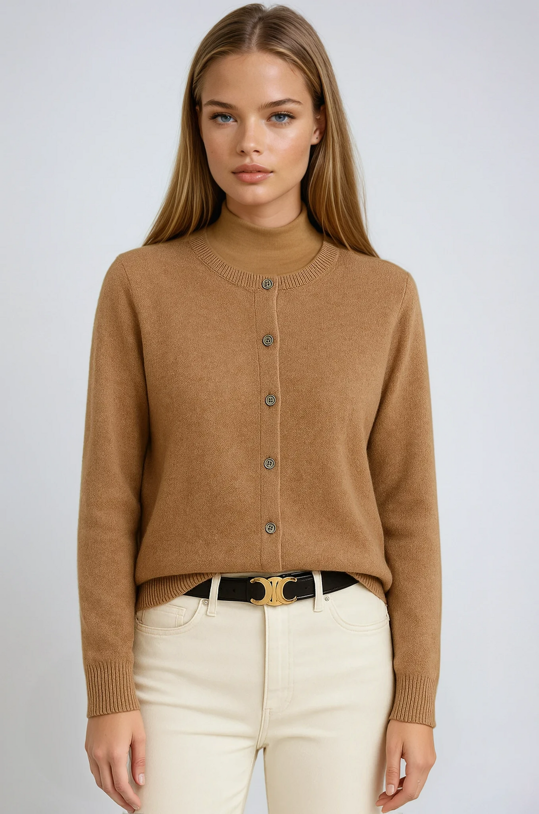 MARAIS | Cardigan Fin Col Montant Léa