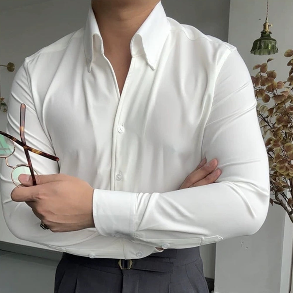 MARAIS | CHEMISE ATHLÉTIQUE ITALIENNE POUR HOMME EN BAMBOU