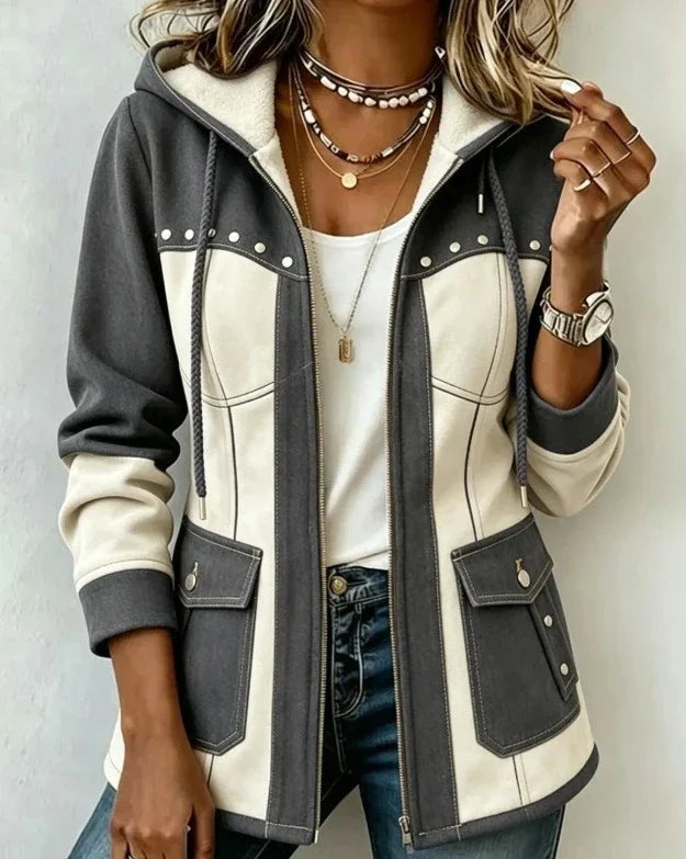 MARAIS | Veste à Capuche Bi-Matière Véronique