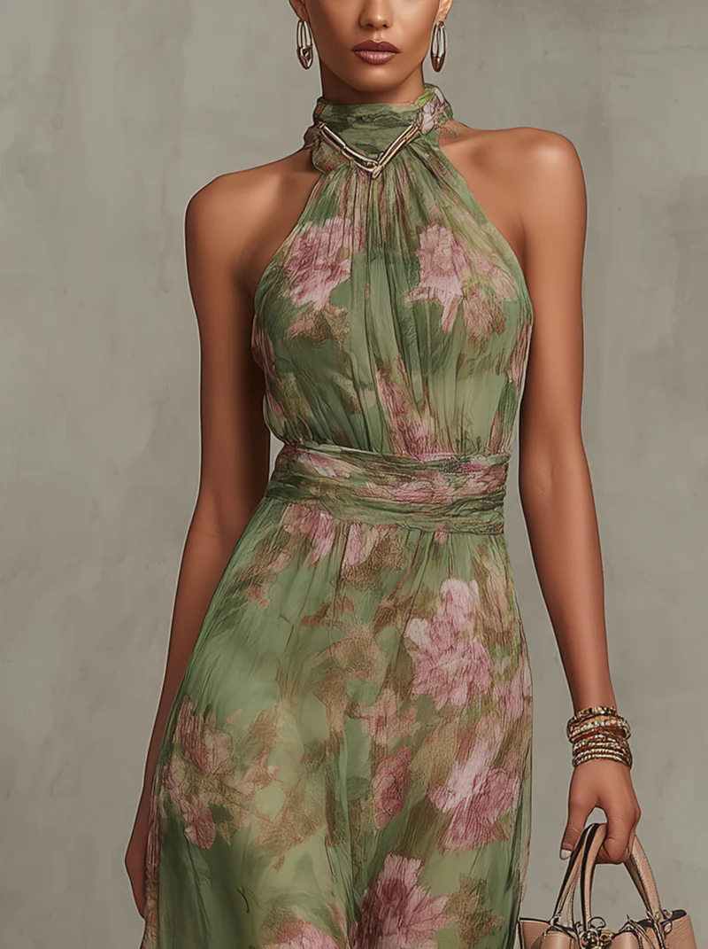 MARAIS | Robe Longue Élégante Florale Élise