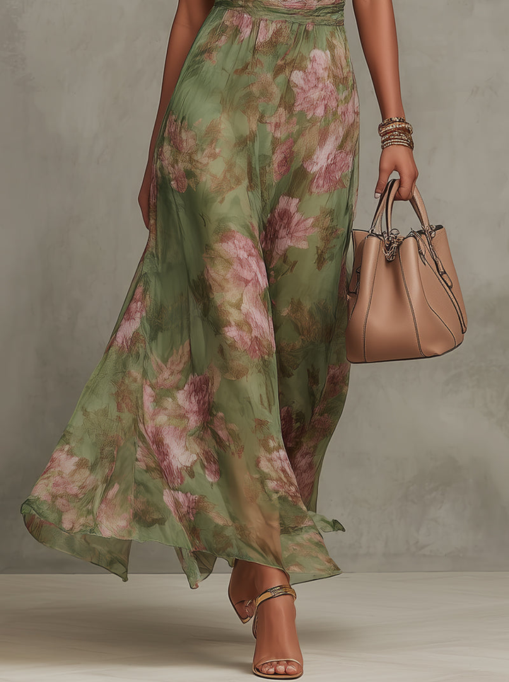 MARAIS | Robe Longue Élégante Florale Élise