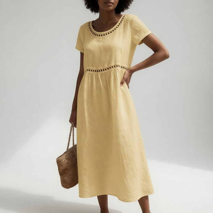 MARAIS | Robe Brodée Fluide Aveline