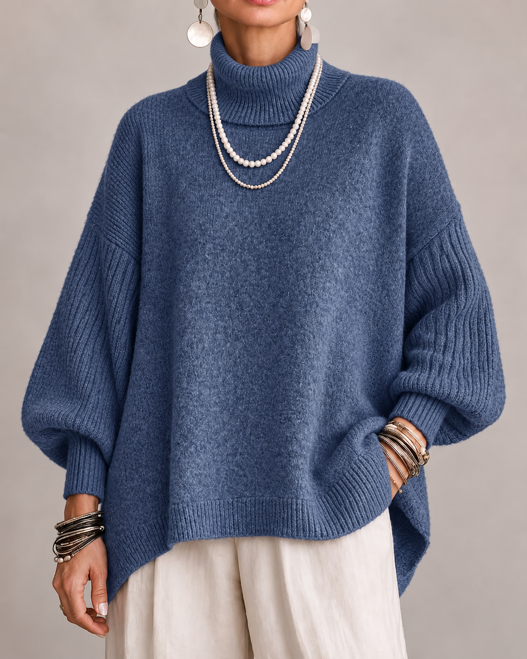 MARAIS | Pull Col Roulé Oversize Pauline