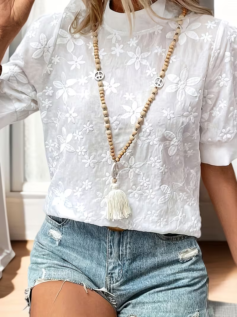 MARAIS | Blouse Élégante à Motifs Floraux