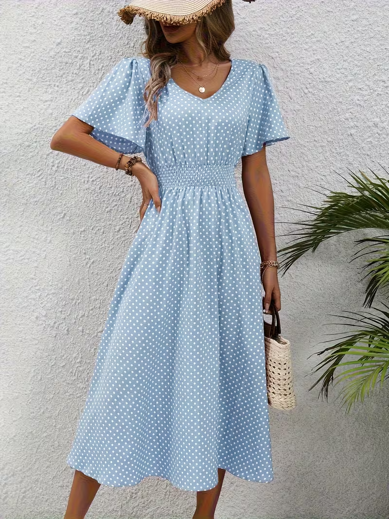 MARAIS | Robe Élégante Pois Élisa