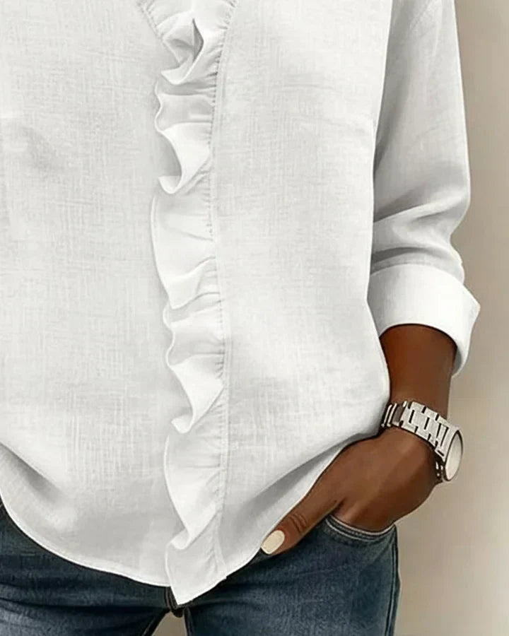 MARAIS  | Blouse Élégante Volants Claire