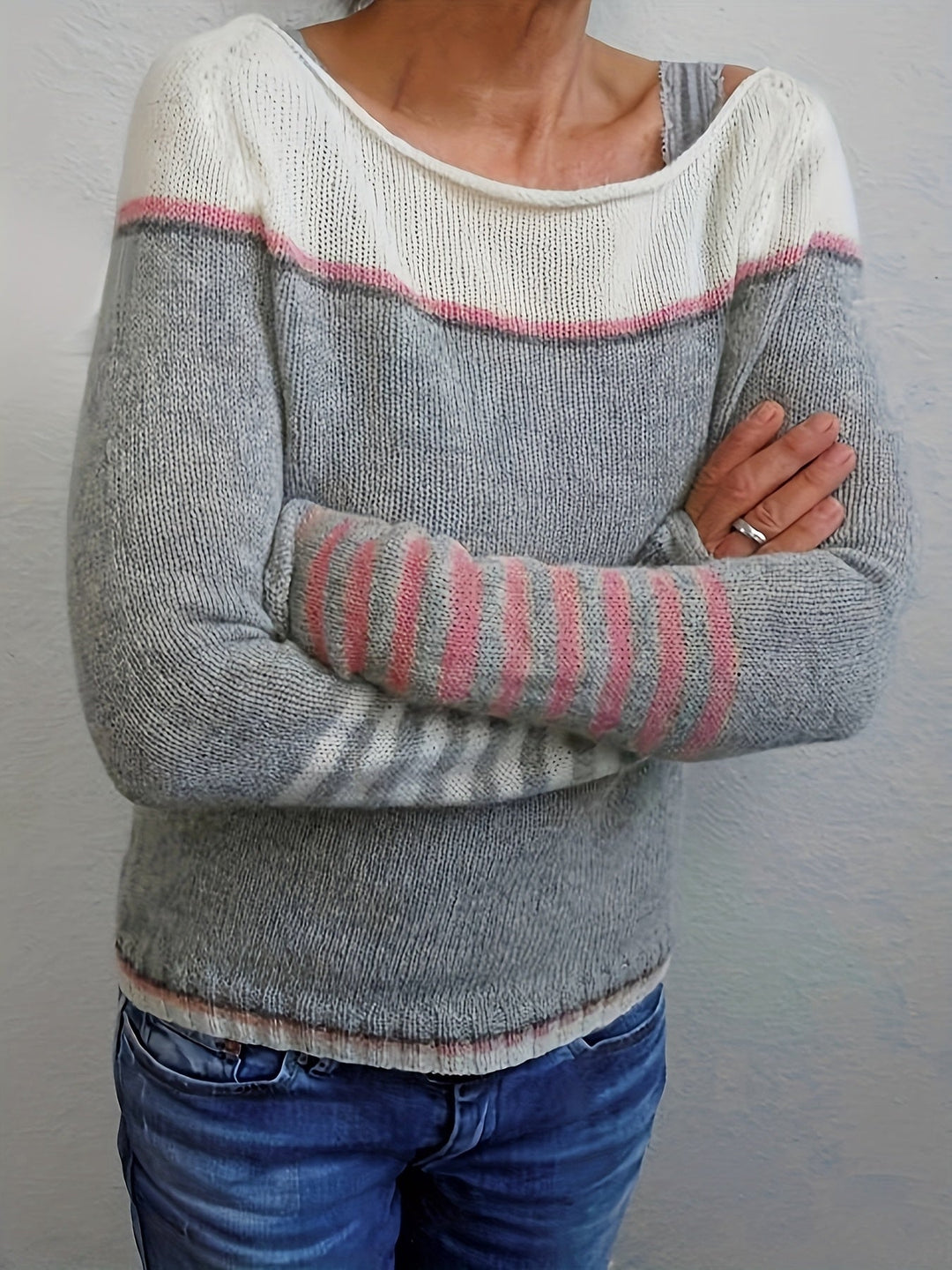 MARAIS | Pull Col Bateau Rayé Aveline