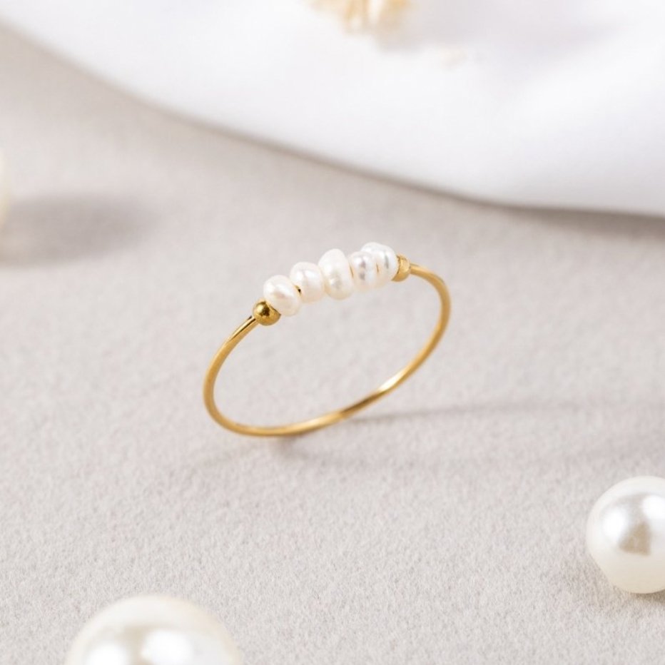 MARAIS | BAGUE CLASSIQUE AVEC PERLE D’EAU DOUCE
