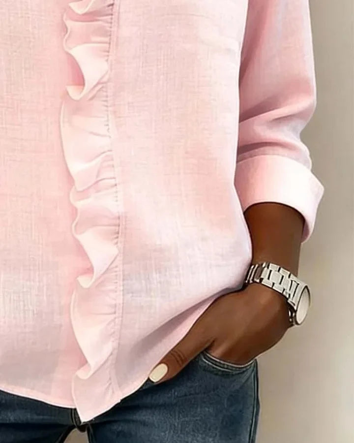 MARAIS  | Blouse Élégante Volants Claire