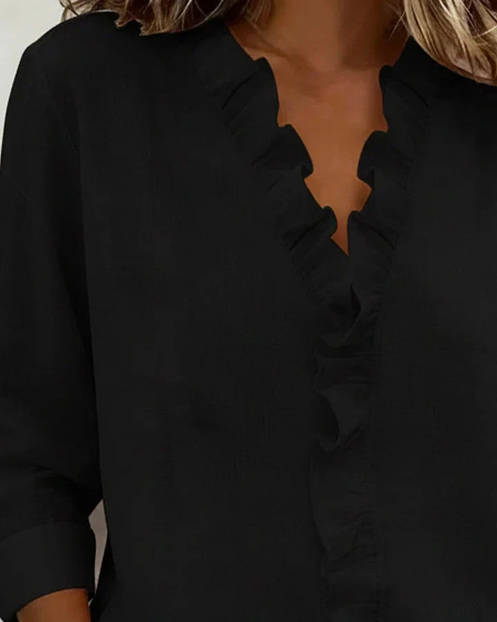 MARAIS  | Blouse Élégante Volants Claire