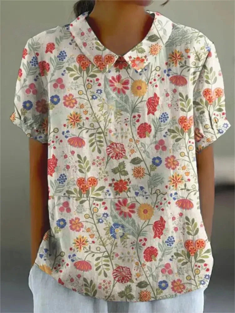 MARAIS | Blouse Fleurie Élégante