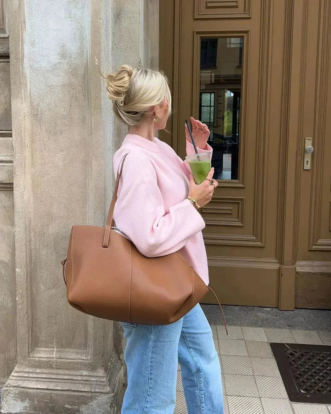MARAIS | PULL ROSE À MANCHES LONGUES