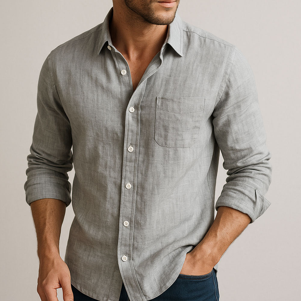 MARAIS | CHEMISE ESSENTIELLE EN LIN POUR HOMME