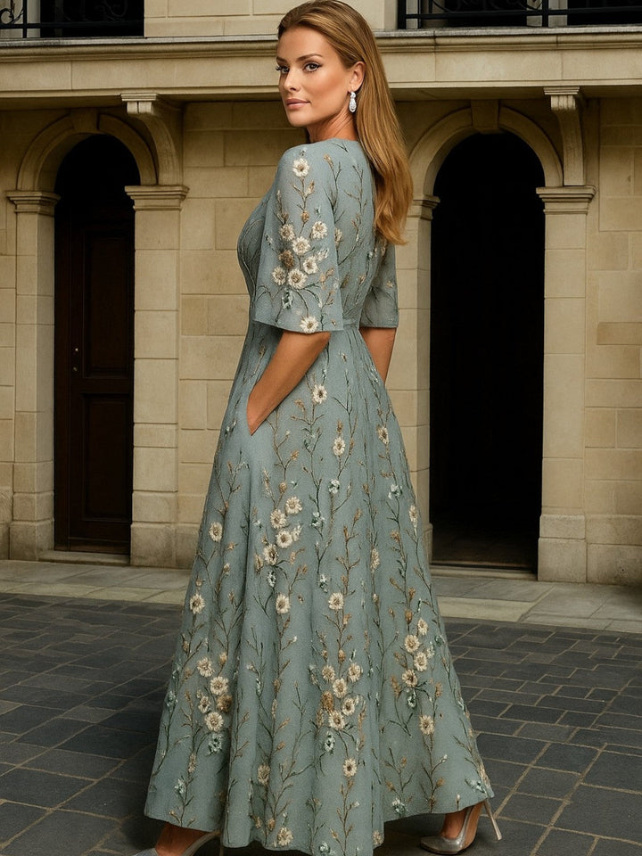 MARAIS | Robe Longue Élégance Botanique