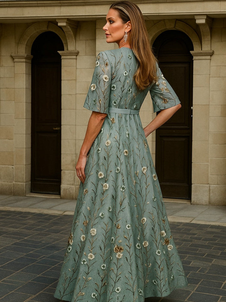 MARAIS | Robe Longue Élégance Botanique