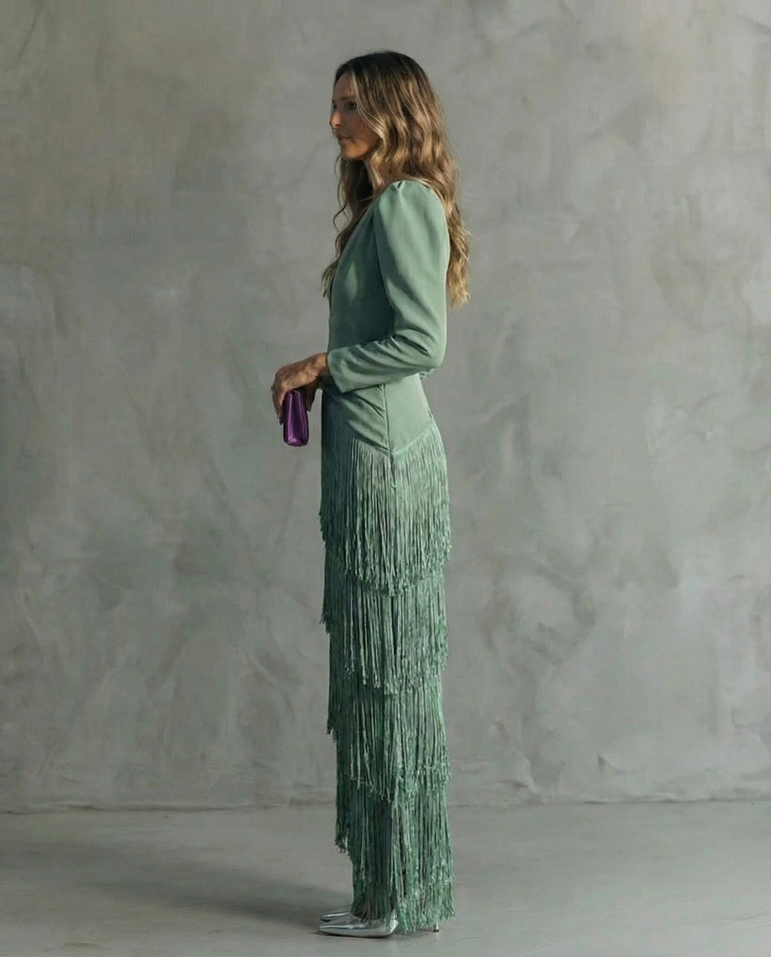 MARAIS | Robe Élégante Franges Élise